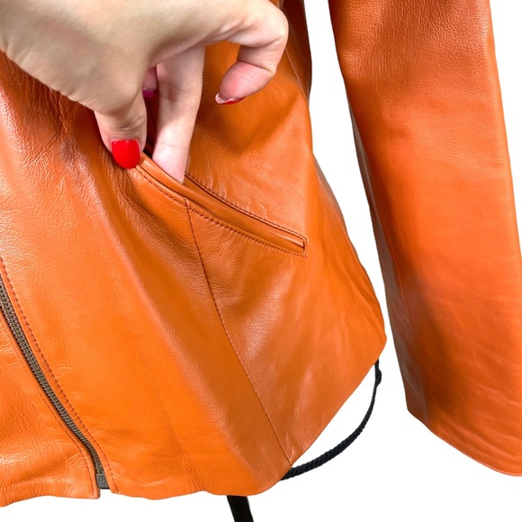 Vera Pelle Tan Brown Genuine Leather Jacket - Picture 5 of 6